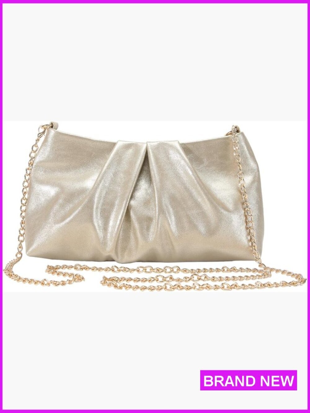 Elegant Evening Clutch Formal Party Wedding Handbag Crossbody Detachable Strap